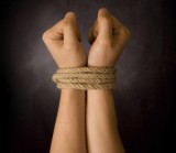 roped hands